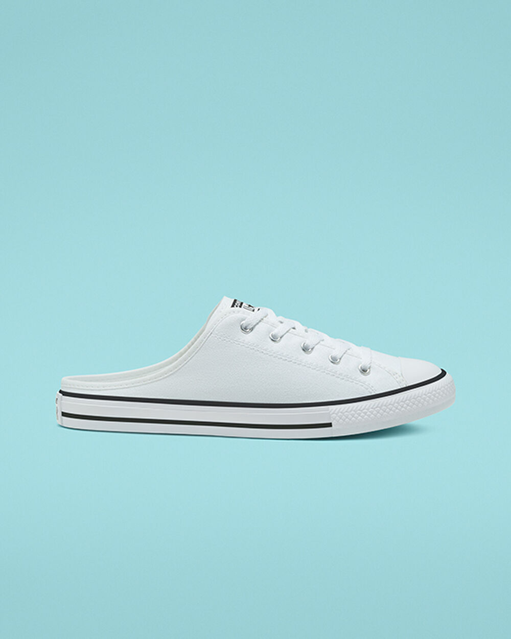 Converse Chuck Taylor All Star Slip On Dam Vita Svarta | REA-809268