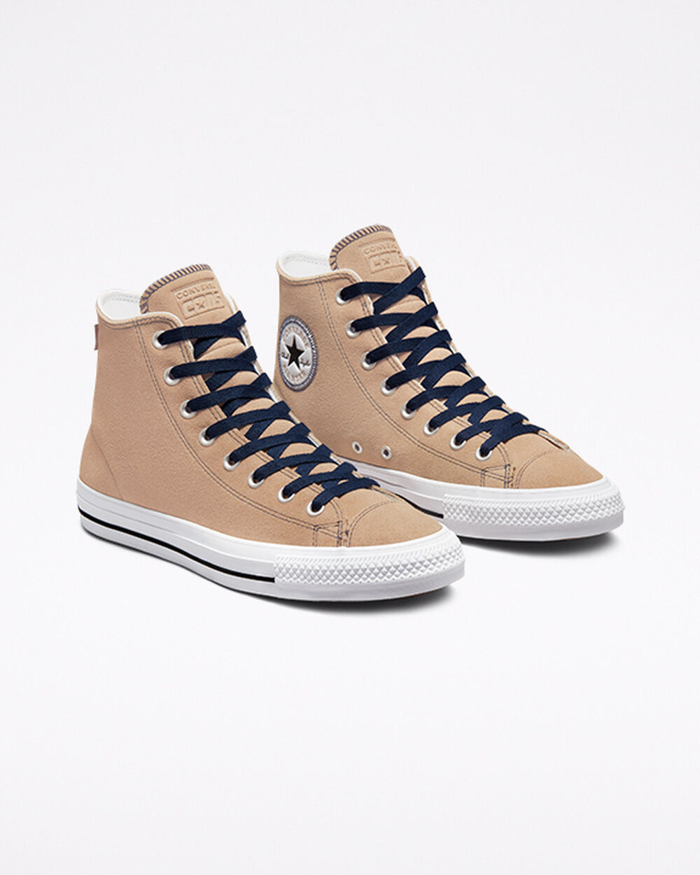 Converse CONS Chuck Taylor All Star Pro Sneakers Dam Khaki Svarta Vita | REA-015348