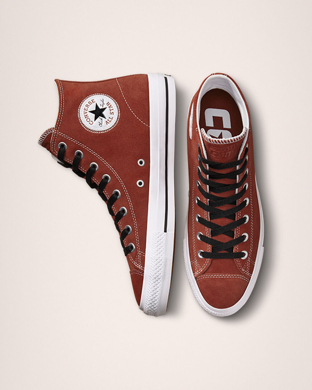 Converse CONS Chuck Taylor All Star Pro Sneakers Dam Mörkröda Svarta Vita | REA-960728