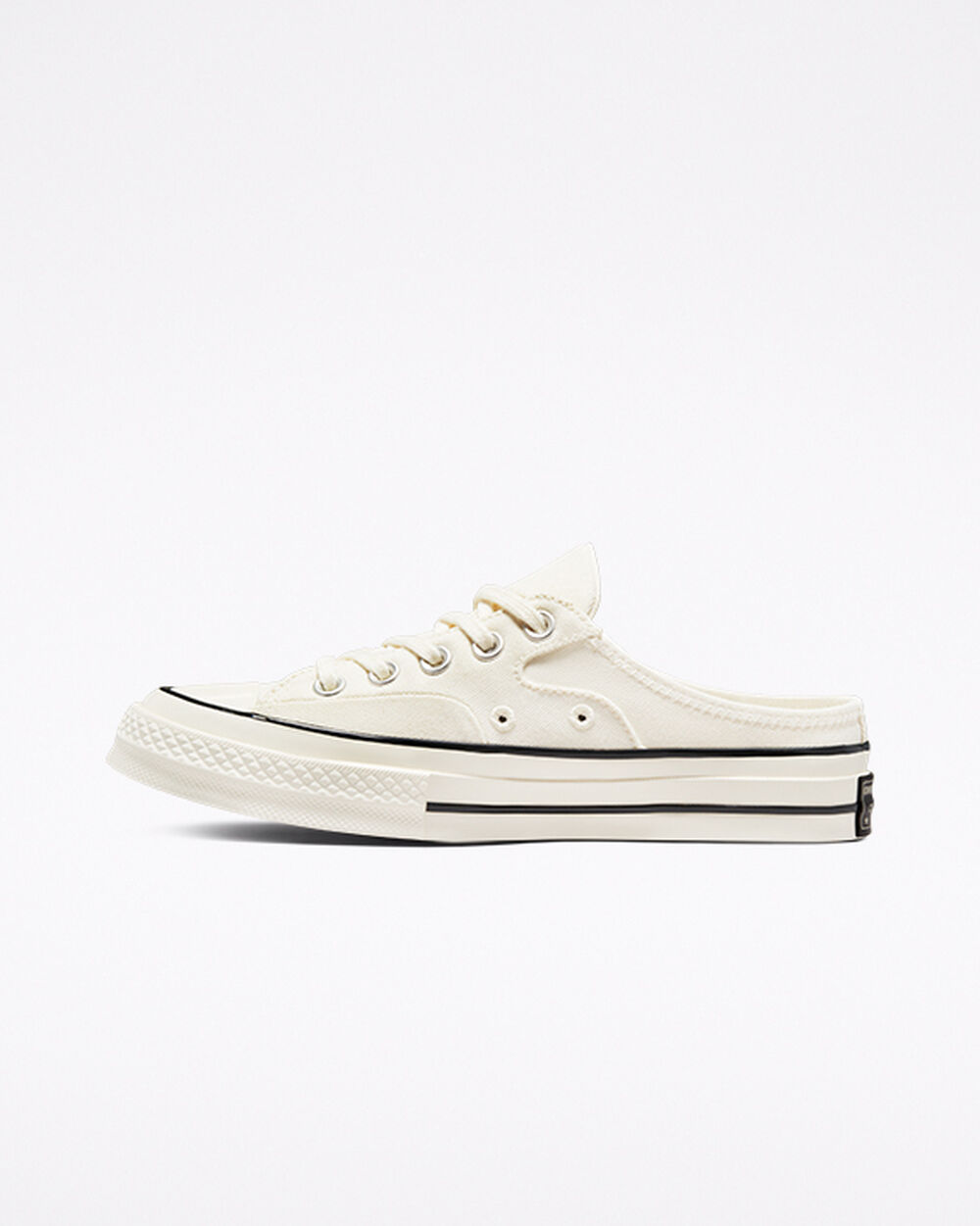 Converse Chuck 70 Mule Dam Vita Svarta | REA-358018