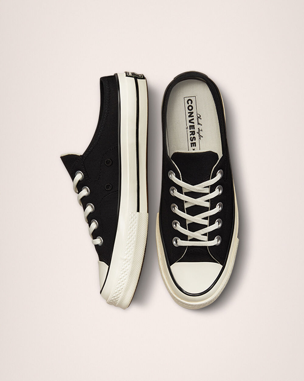 Converse Chuck 70 Mule Herr Svarta Vita | REA-386748