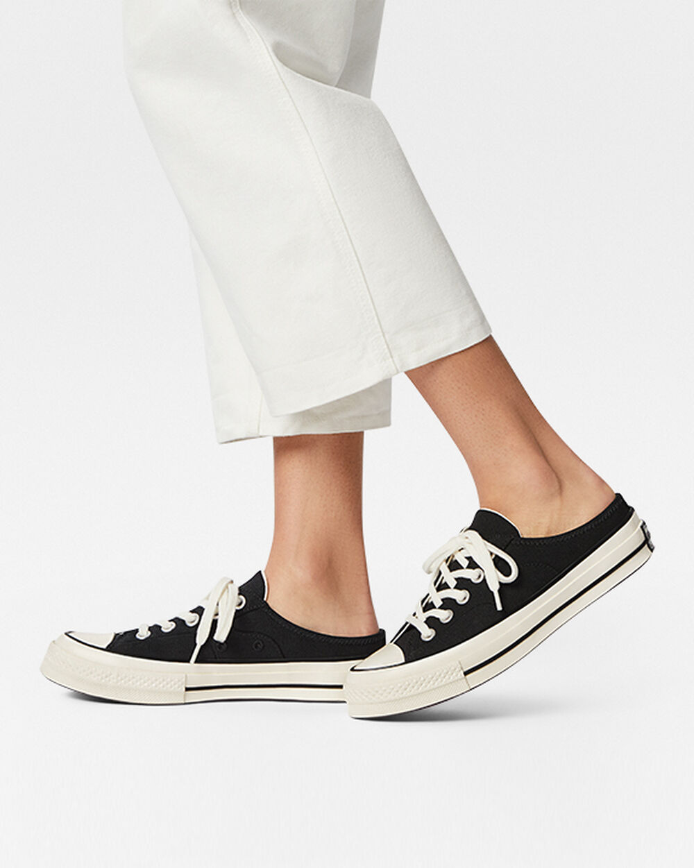 Converse Chuck 70 Mule Herr Svarta Vita | REA-386748