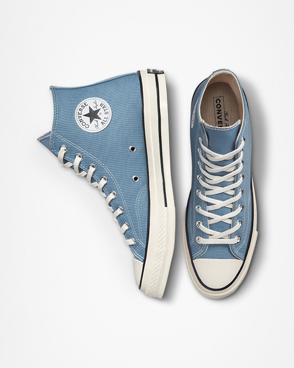 Converse Chuck 70 Sneakers Dam Indigo Vita Svarta | REA-931688