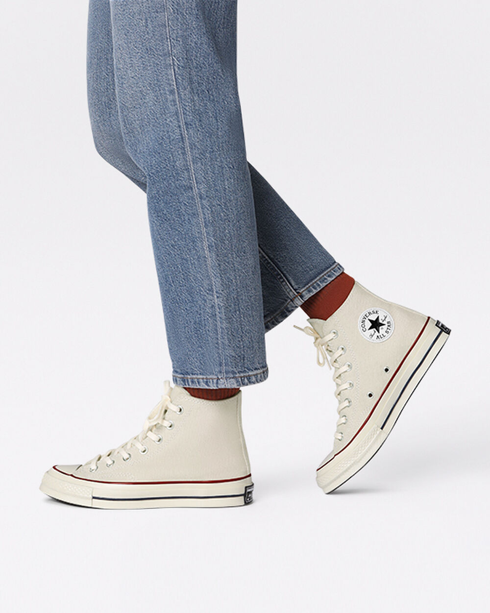 Converse Chuck 70 Sneakers Dam Khaki Mörkröda Vita | REA-546308