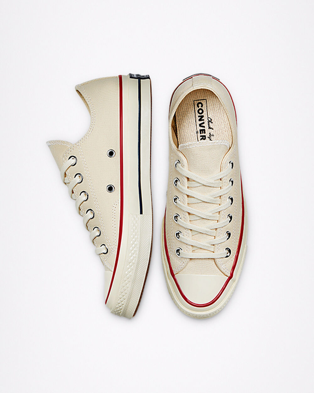 Converse Chuck 70 Sneakers Dam Khaki Mörkröda Vita | REA-902488