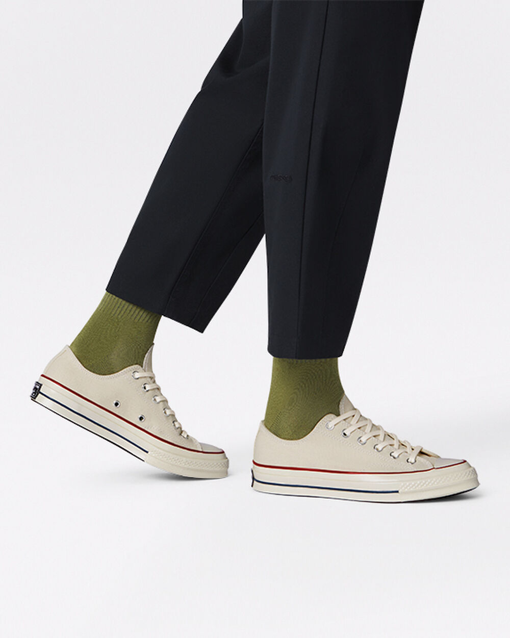 Converse Chuck 70 Sneakers Dam Khaki Mörkröda Vita | REA-902488