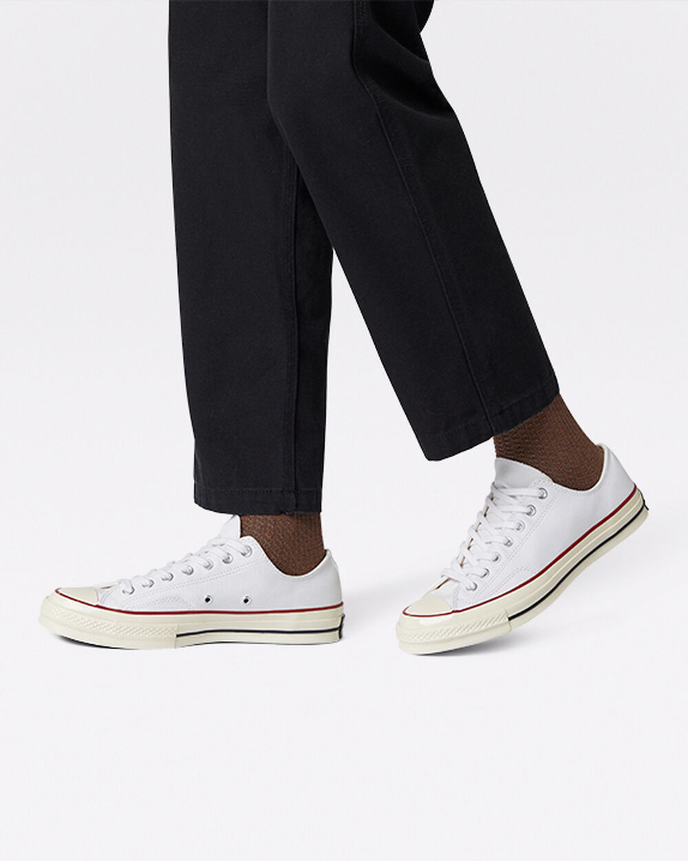 Converse Chuck 70 Sneakers Dam Vita Mörkröda | REA-139288