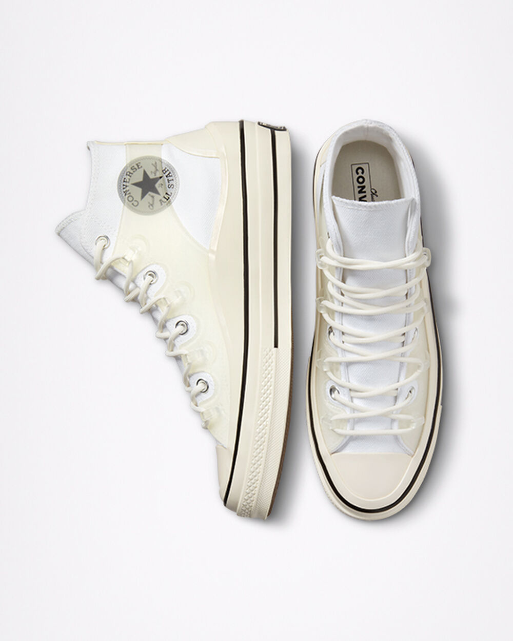 Converse Chuck 70 Sneakers Dam Vita Svarta | REA-634208