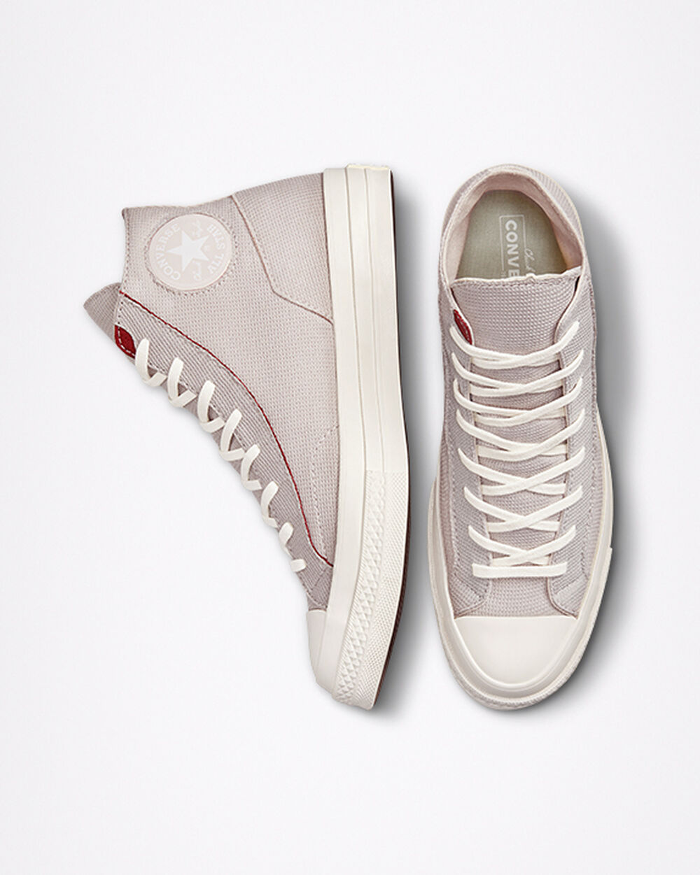 Converse Chuck 70 Sneakers Herr Ljussilver Rosa Vita | REA-108358