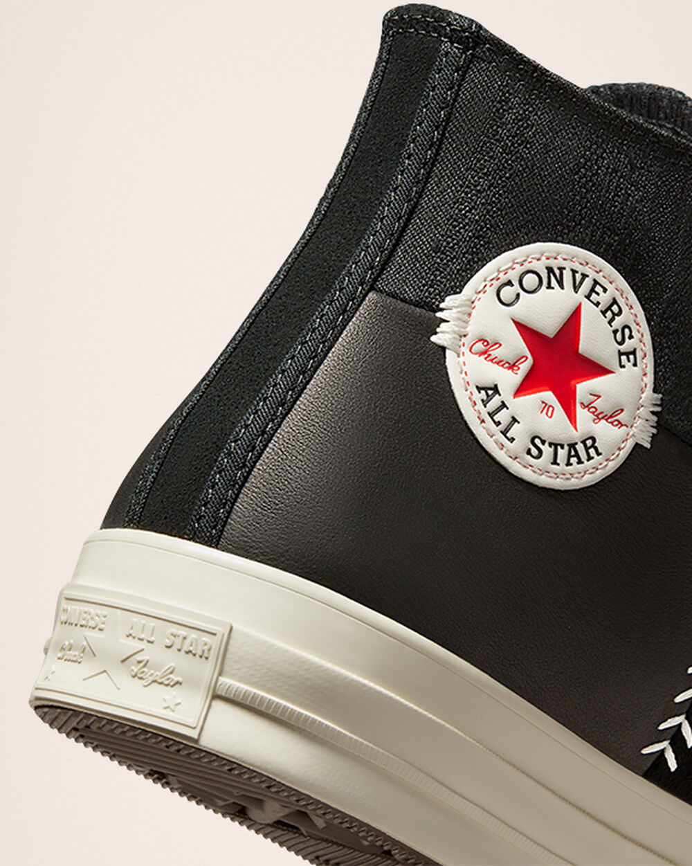 Converse Chuck 70 Sneakers Herr Svarta Vita Röda | REA-147298