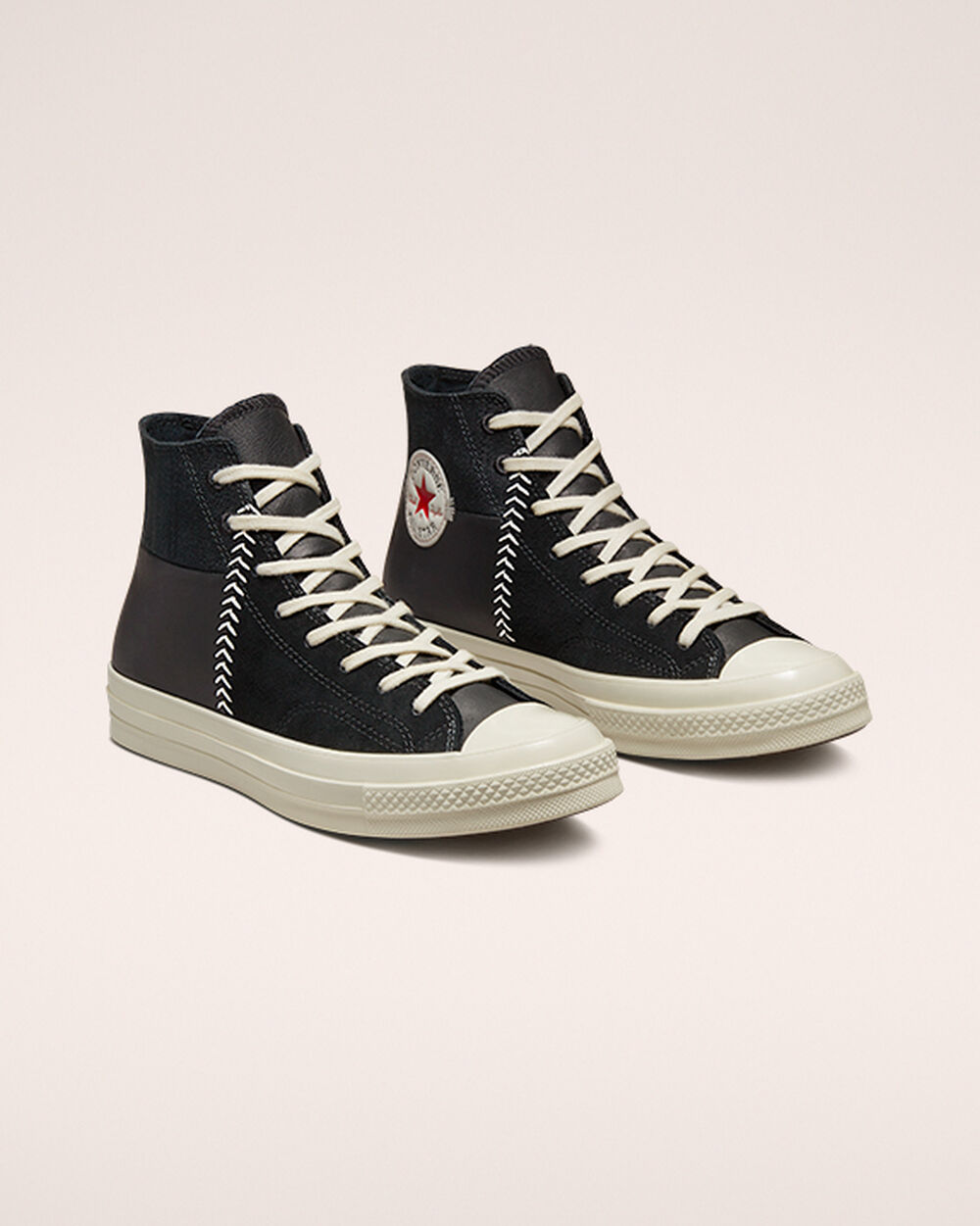 Converse Chuck 70 Sneakers Herr Svarta Vita Röda | REA-147298