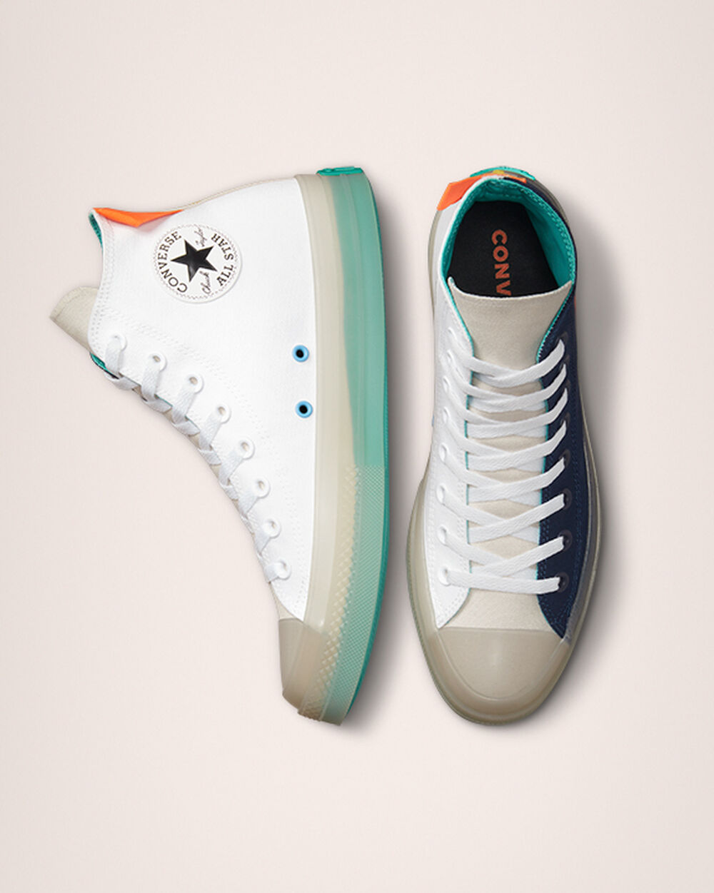 Converse Chuck Taylor All Star CX Sneakers Herr Vita Marinblå | REA-104538