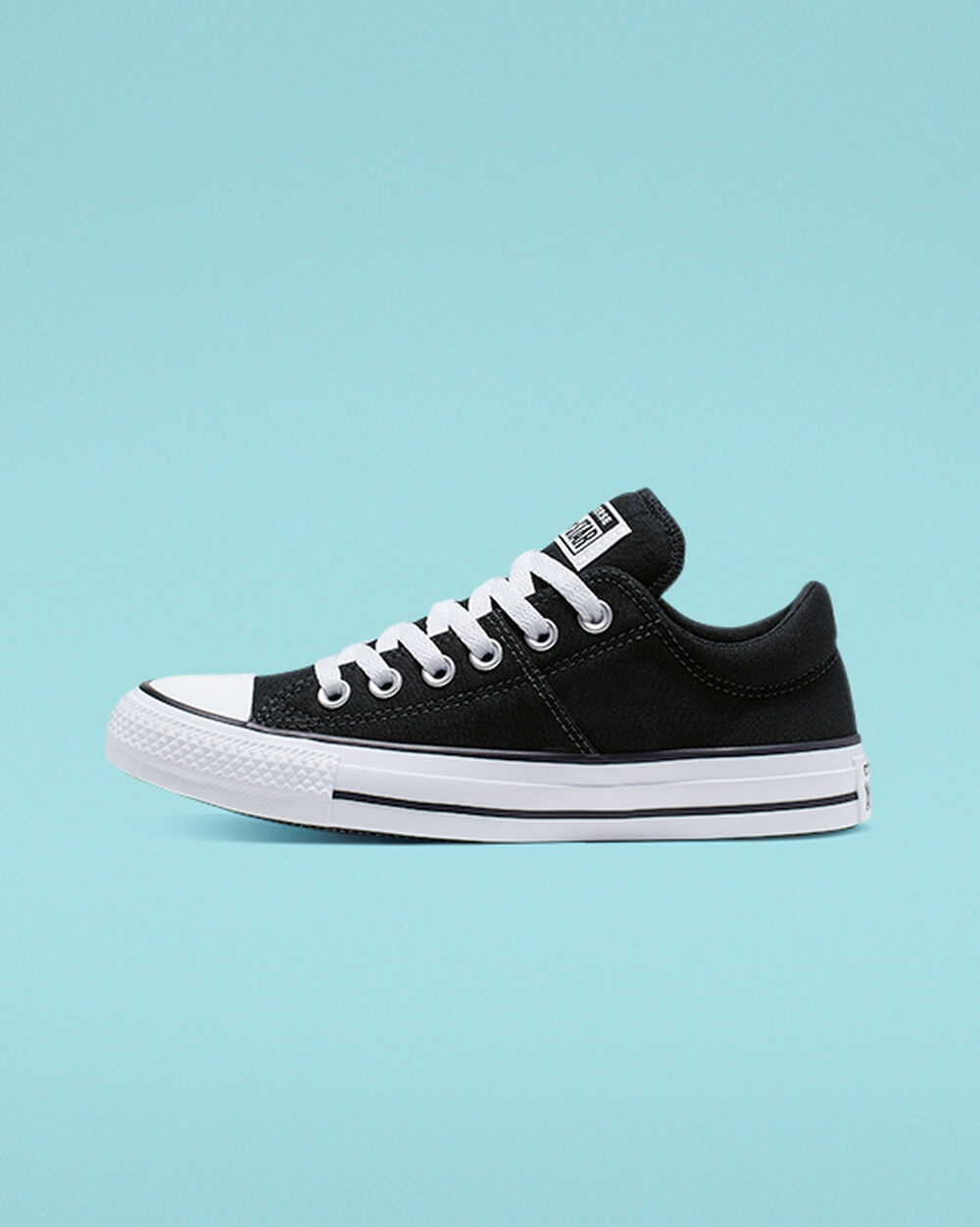 Converse Chuck Taylor All Star Madison Sneakers Dam Svarta Vita Svarta | REA-381908