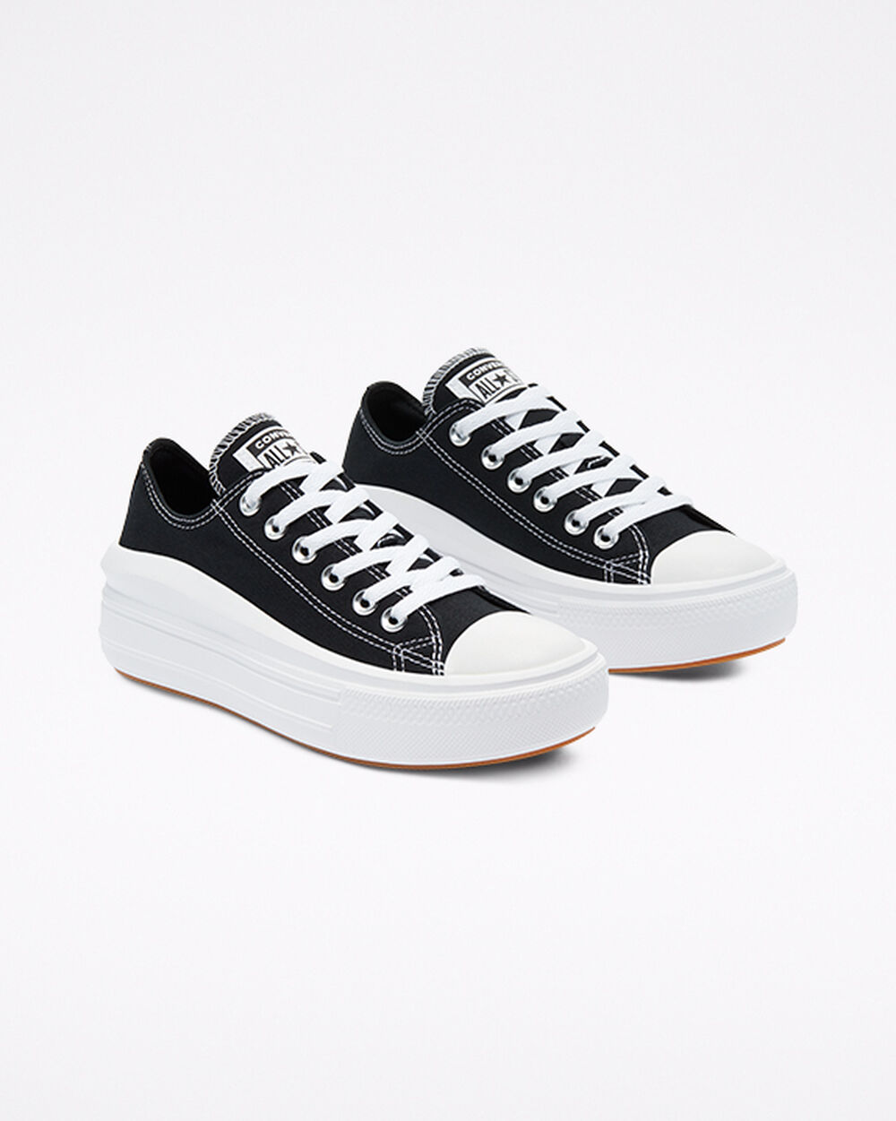 Converse Chuck Taylor All Star Move Sneakers Dam Svarta Vita | REA-754288