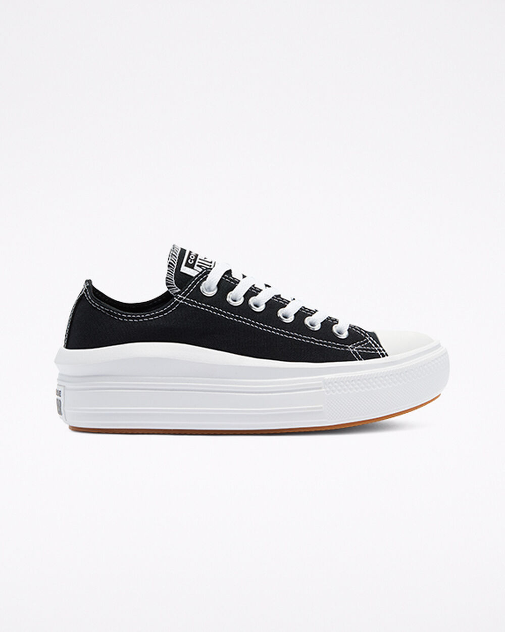 Converse Chuck Taylor All Star Move Sneakers Dam Svarta Vita | REA-754288