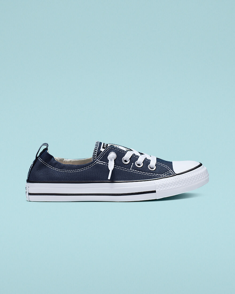 Converse Chuck Taylor All Star Slip On Dam Marinblå | REA-432108