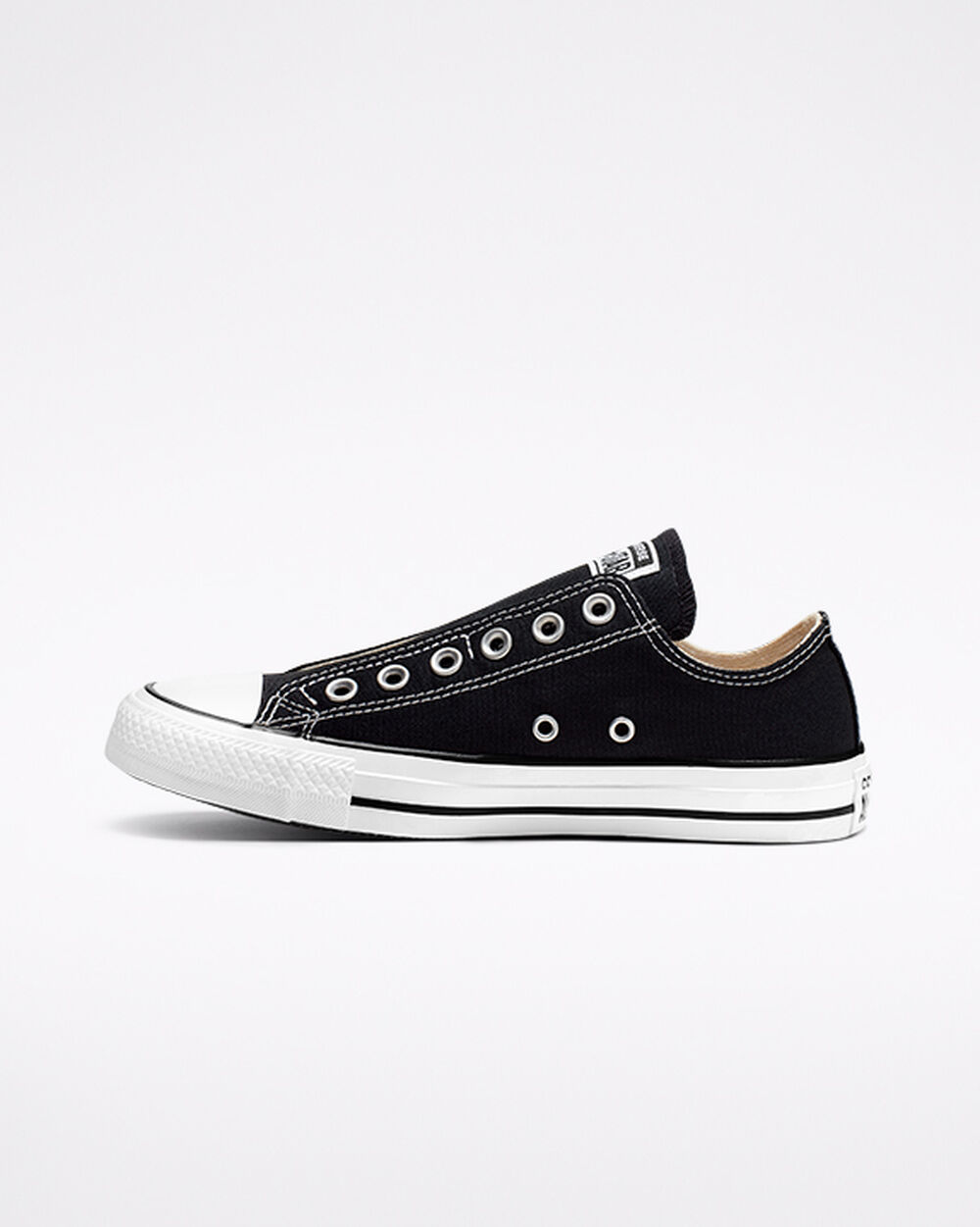 Converse Chuck Taylor All Star Slip On Dam Svarta Vita Svarta | REA-581238