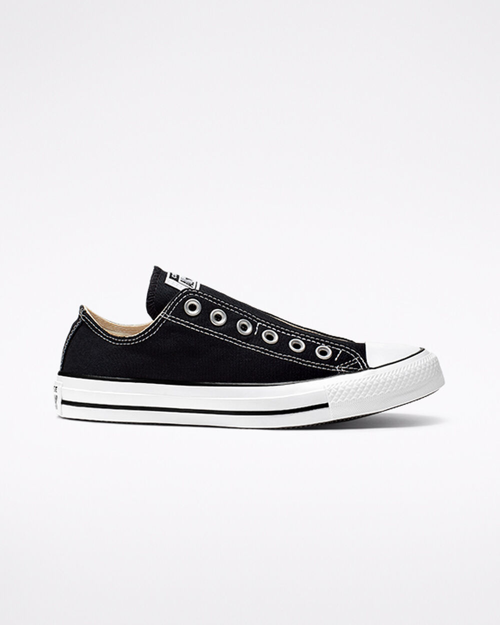 Converse Chuck Taylor All Star Slip On Dam Svarta Vita Svarta | REA-581238