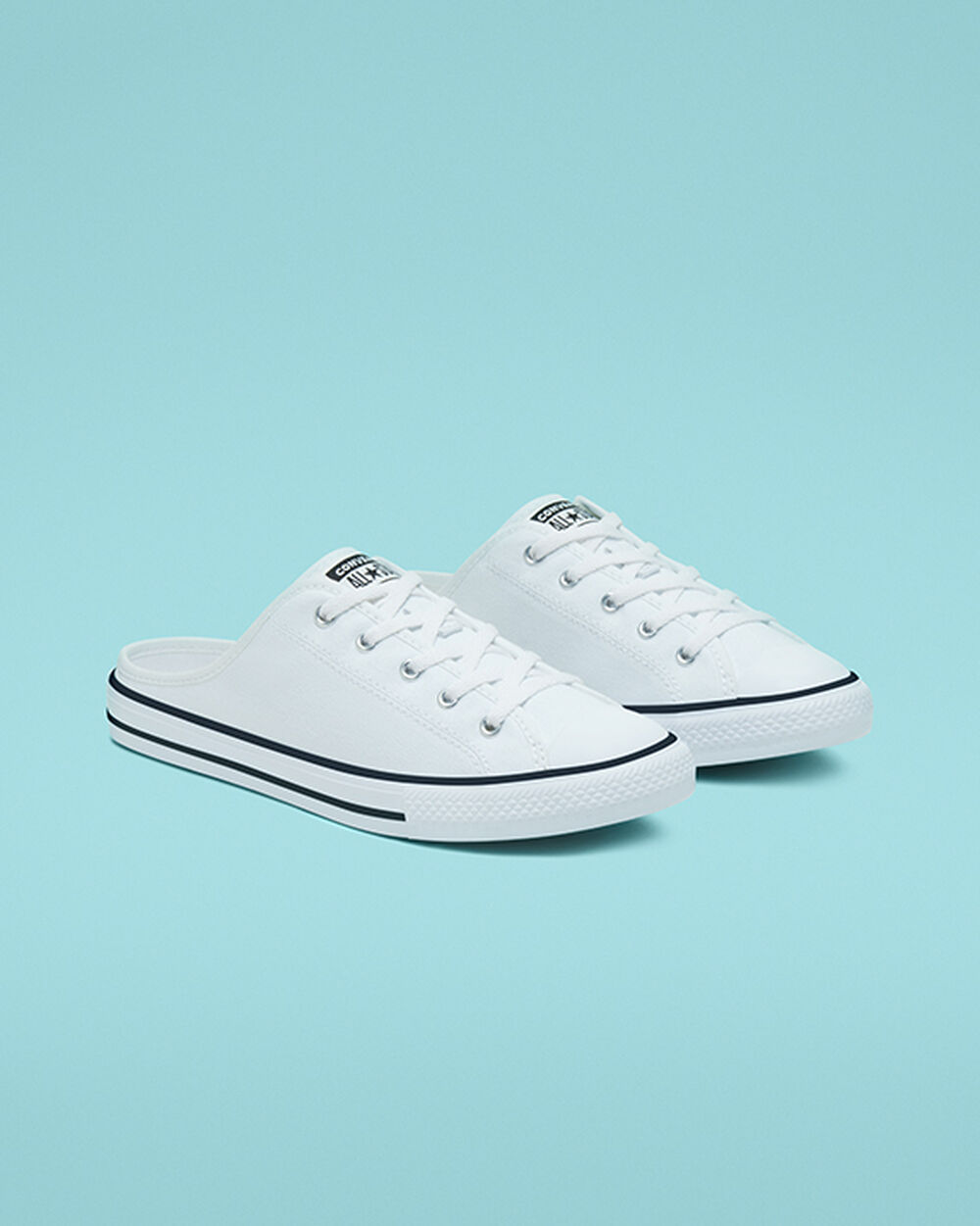 Converse Chuck Taylor All Star Slip On Dam Vita Svarta | REA-809268