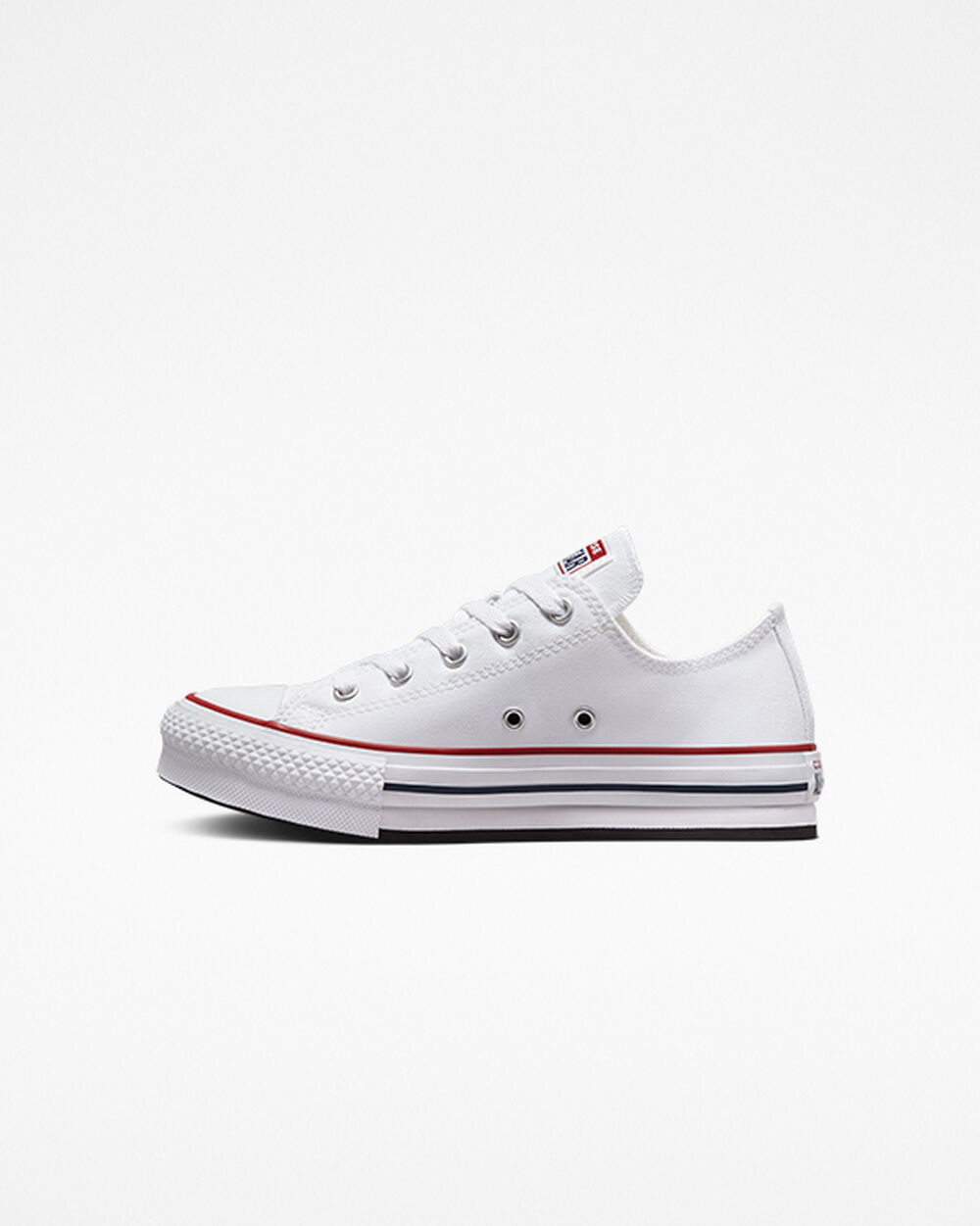 Converse Chuck Taylor All Star Sneakers Tjej Vita Mörkröda Marinblå | REA-018258