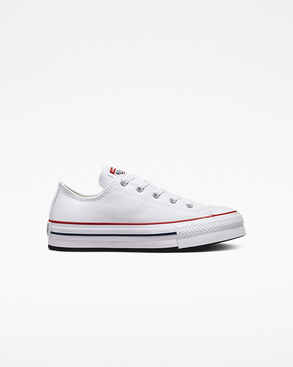 Converse Chuck Taylor All Star Sneakers Tjej Vita Mörkröda Marinblå | REA-018258