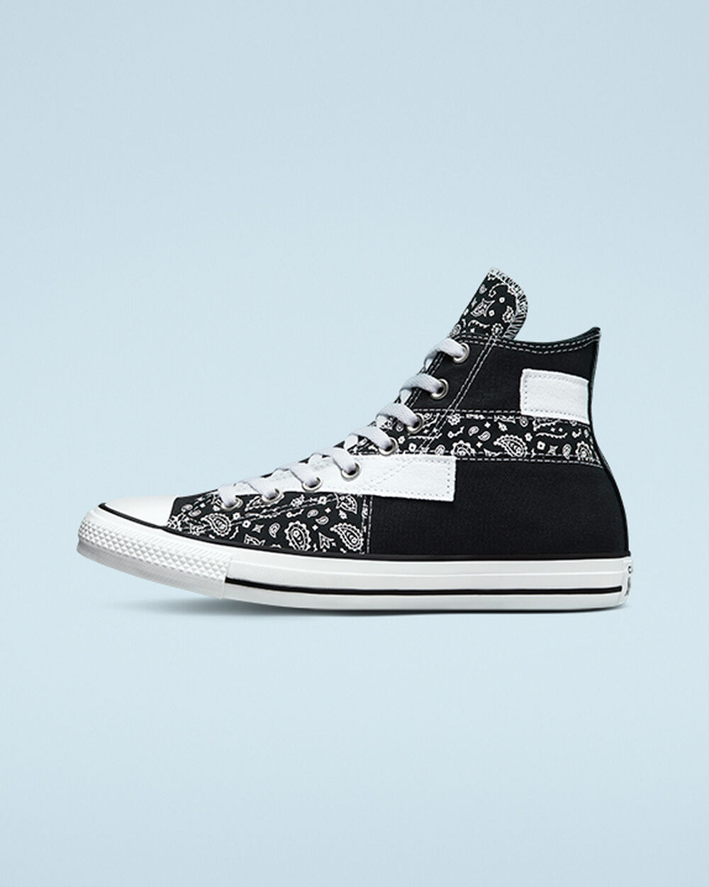 Converse Chuck Taylor All Star Sneakers Herr Svarta Vita Svarta | REA-031768