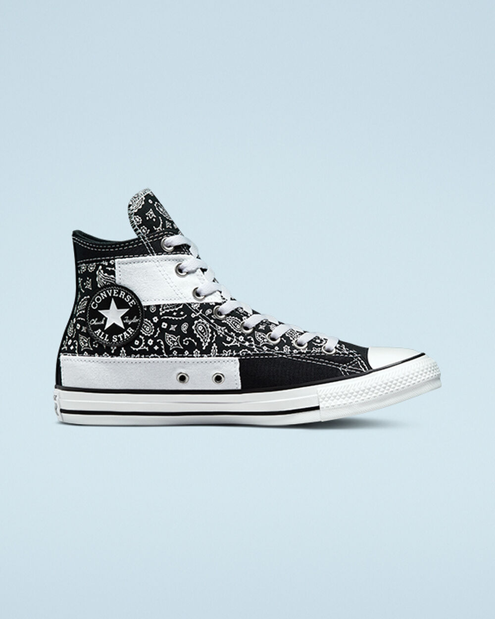 Converse Chuck Taylor All Star Sneakers Herr Svarta Vita Svarta | REA-031768