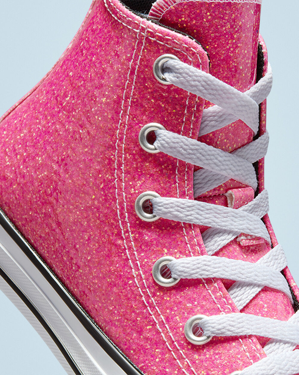 Converse Chuck Taylor All Star Sneakers Tjej Rosa Svarta Vita | REA-049138