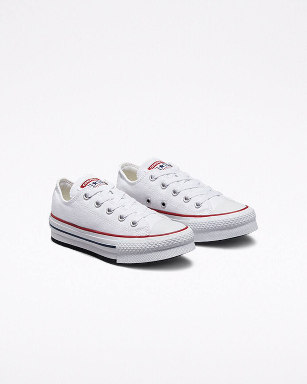 Converse Chuck Taylor All Star Sneakers Tjej Vita Mörkröda Marinblå | REA-154808