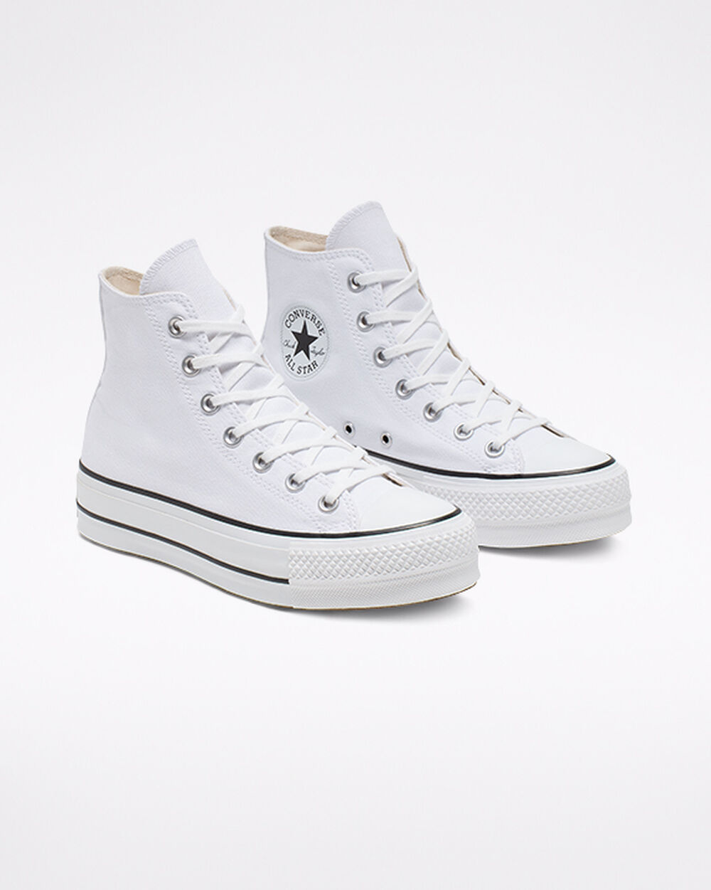 Converse Chuck Taylor All Star Sneakers Dam Vita Svarta Vita | REA-204938