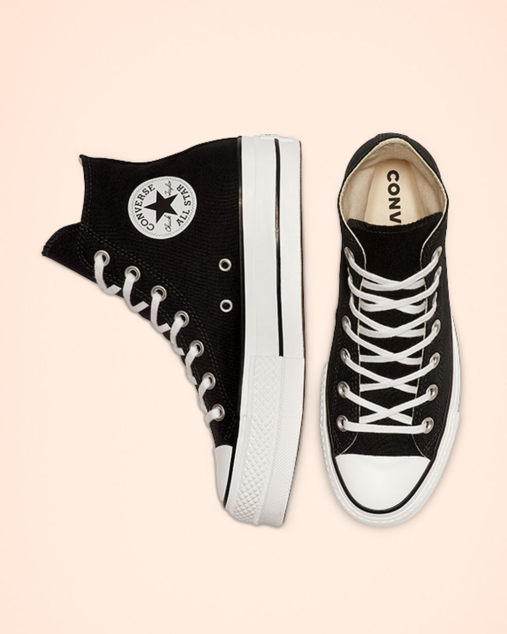 Converse Chuck Taylor All Star Sneakers Dam Svarta Vita | REA-213498