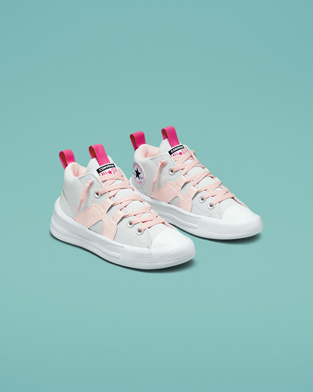 Converse Chuck Taylor All Star Sneakers Tjej Ljusgrå Rosa | REA-240398