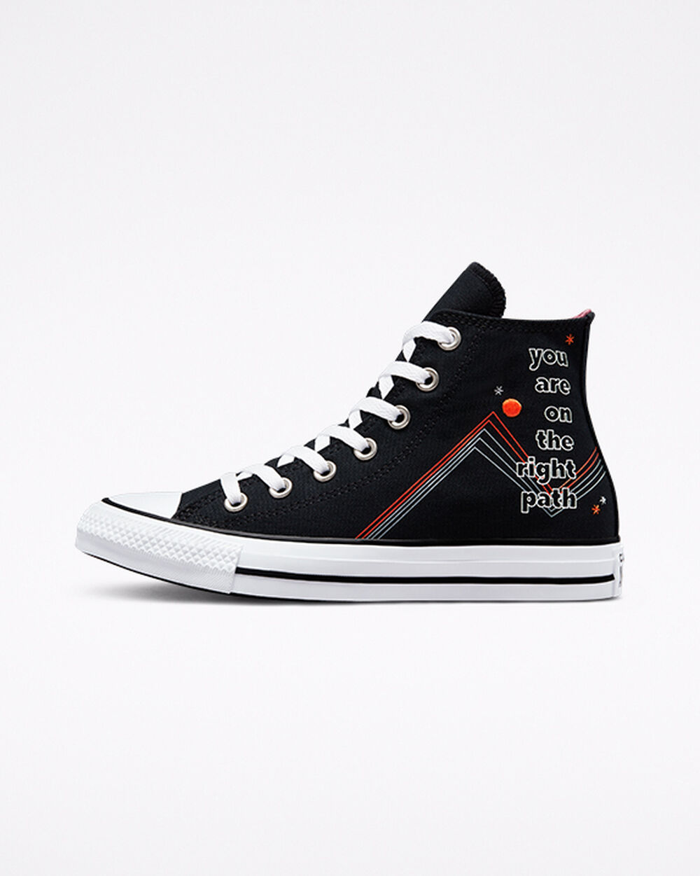 Converse Chuck Taylor All Star Sneakers Dam Svarta Vita Grå | REA-418028