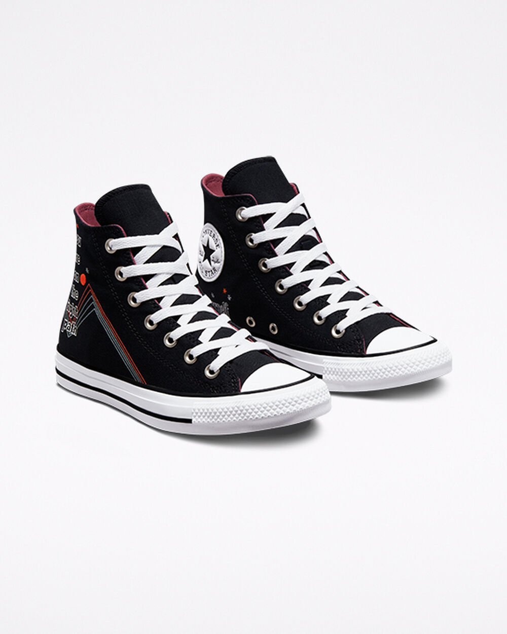 Converse Chuck Taylor All Star Sneakers Dam Svarta Vita Grå | REA-418028