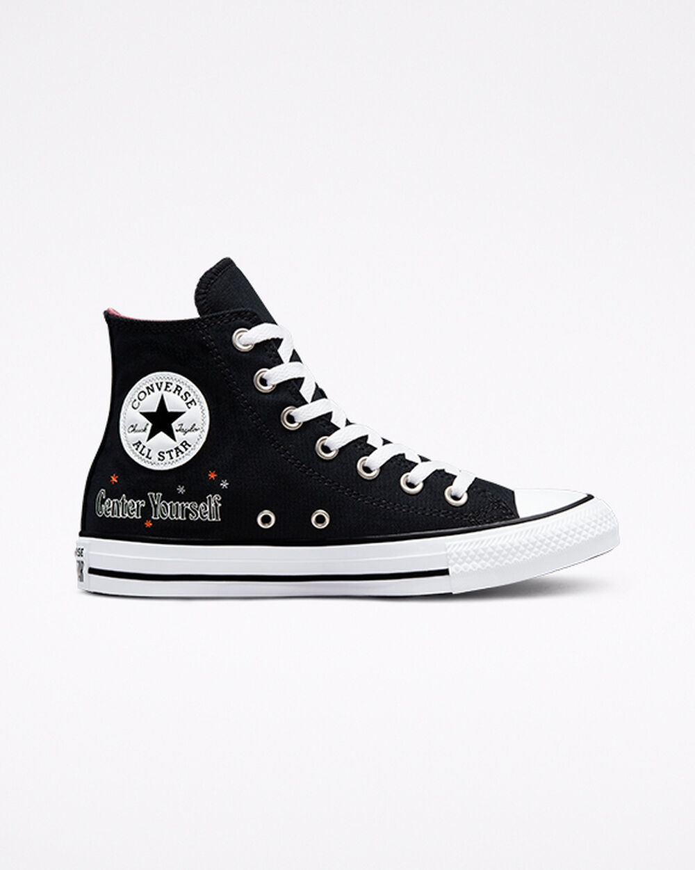 Converse Chuck Taylor All Star Sneakers Dam Svarta Vita Grå | REA-418028