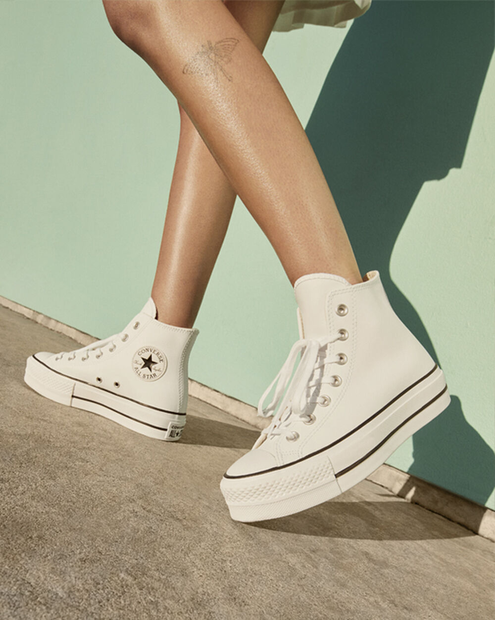 Converse Chuck Taylor All Star Sneakers Dam Vita Svarta Vita | REA-514988