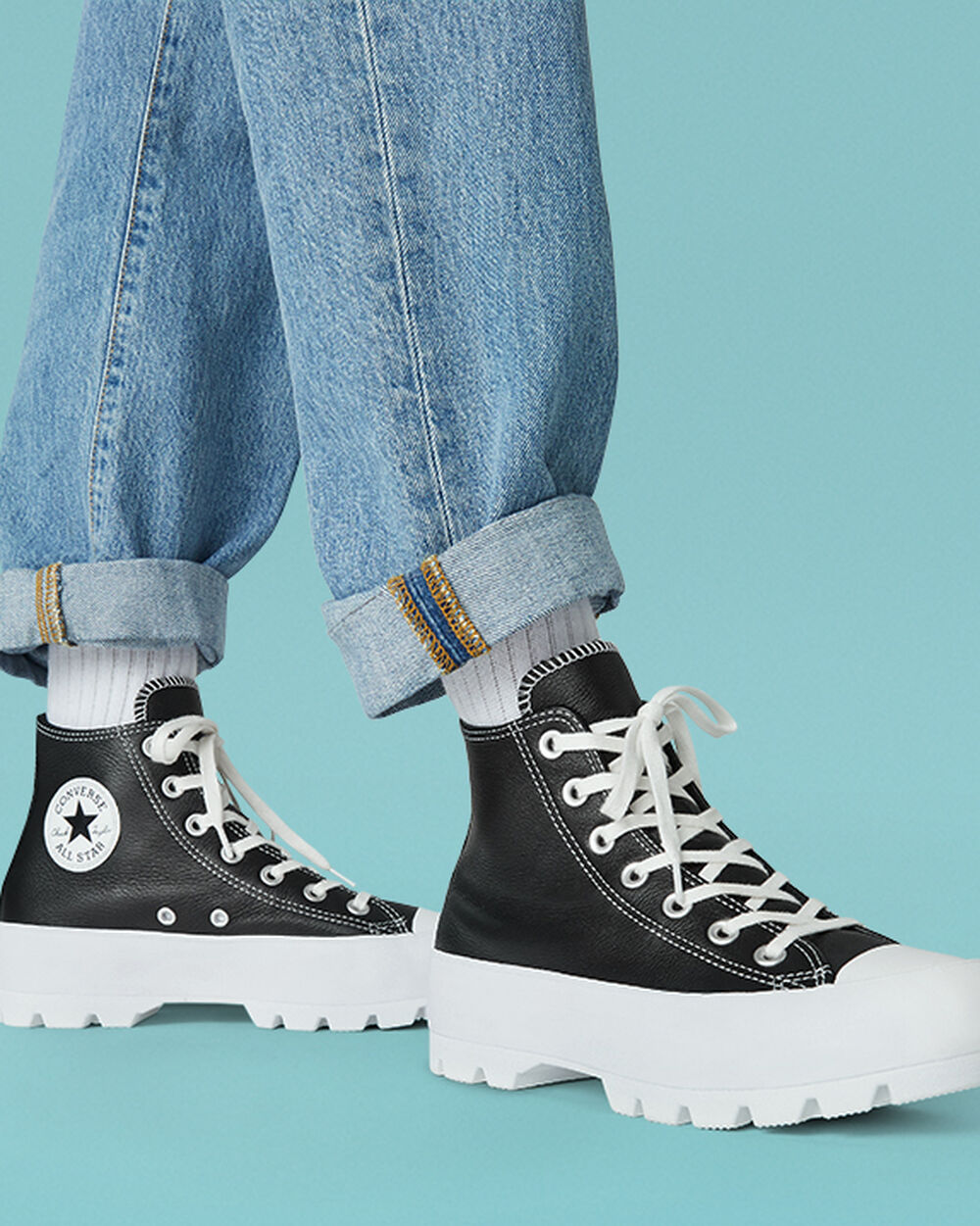 Converse Chuck Taylor All Star Sneakers Dam Svarta Vita | REA-517348