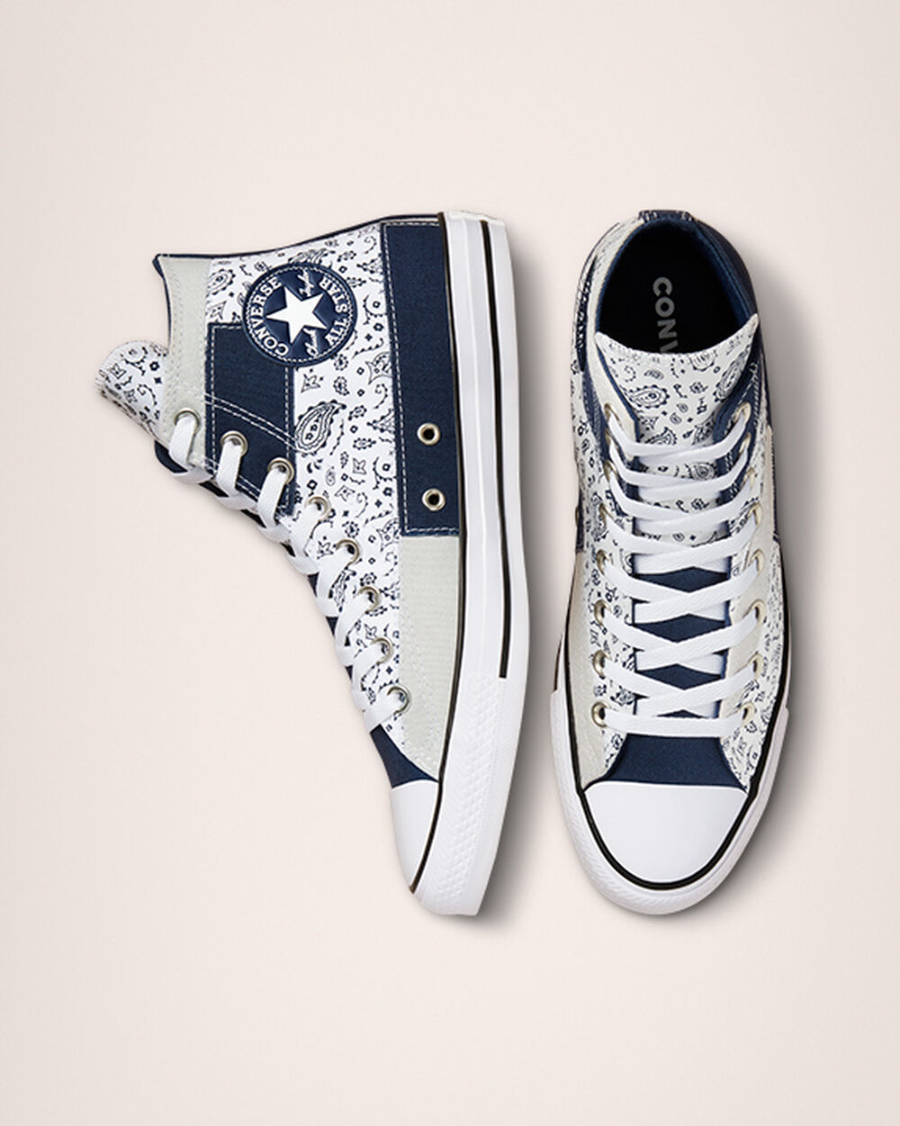 Converse Chuck Taylor All Star Sneakers Dam Marinblå Vita | REA-597318