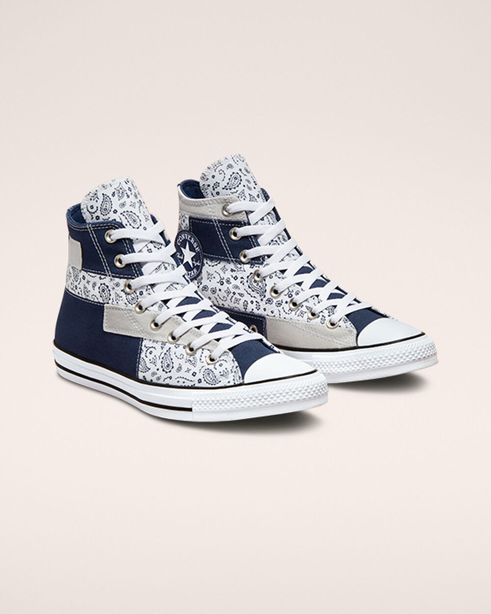 Converse Chuck Taylor All Star Sneakers Dam Marinblå Vita | REA-597318