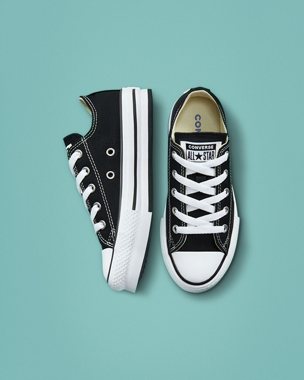 Converse Chuck Taylor All Star Sneakers Tjej Svarta Vita Svarta | REA-603178