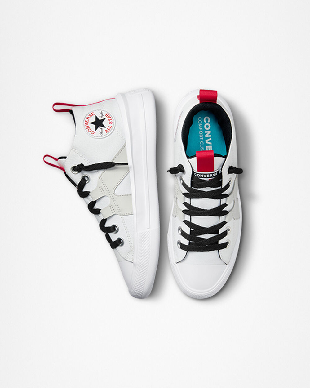 Converse Chuck Taylor All Star Sneakers Pojke Vita Svarta Röda | REA-704818