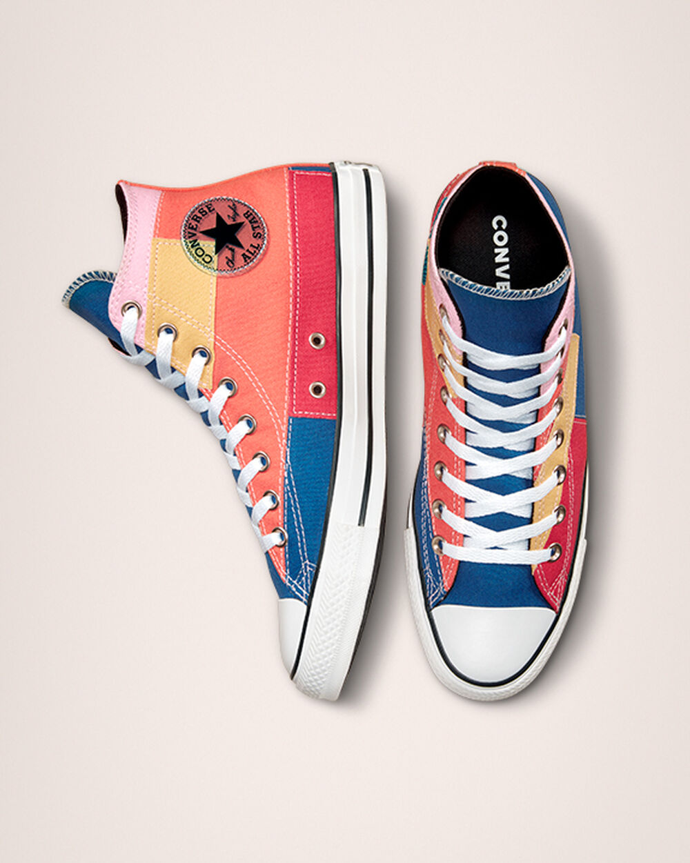 Converse Chuck Taylor All Star Sneakers Dam Blå Rosa | REA-715808