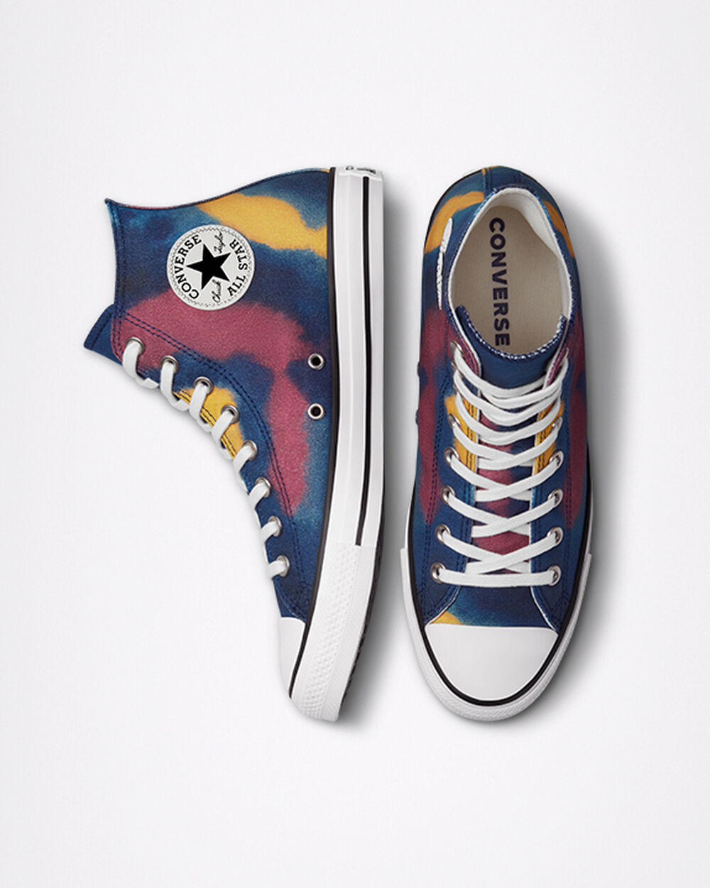 Converse Chuck Taylor All Star Sneakers Herr Blå Olika Färger Vita | REA-824958