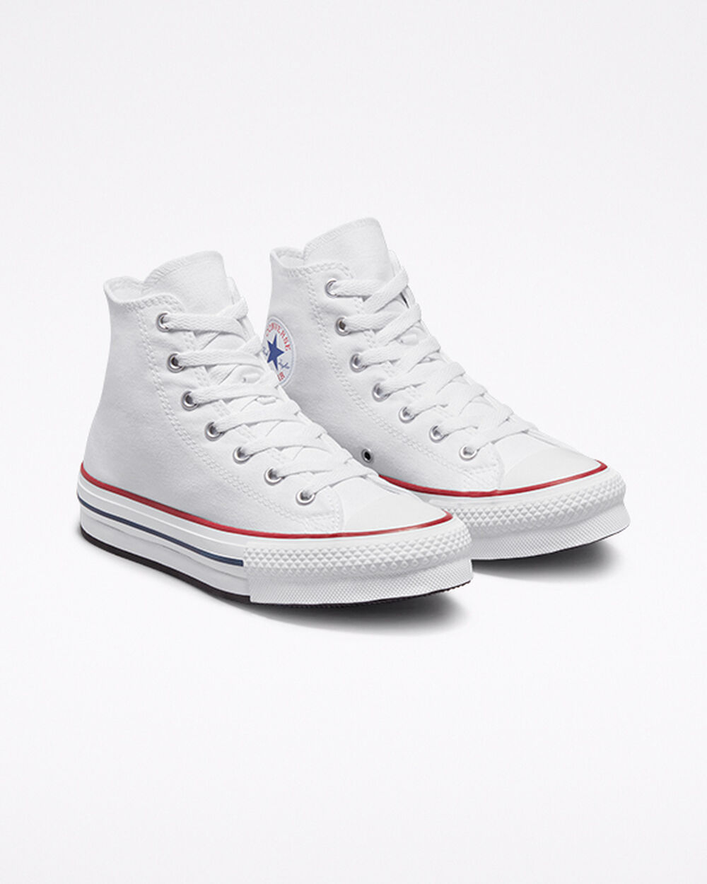 Converse Chuck Taylor All Star Sneakers Tjej Vita Mörkröda Marinblå | REA-928518