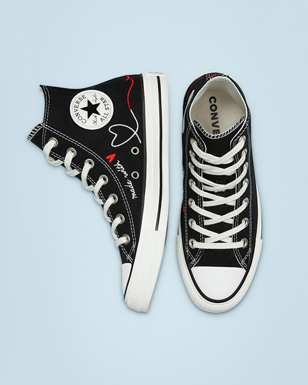 Converse Chuck Taylor All Star Sneakers Herr Svarta Vita | REA-974238