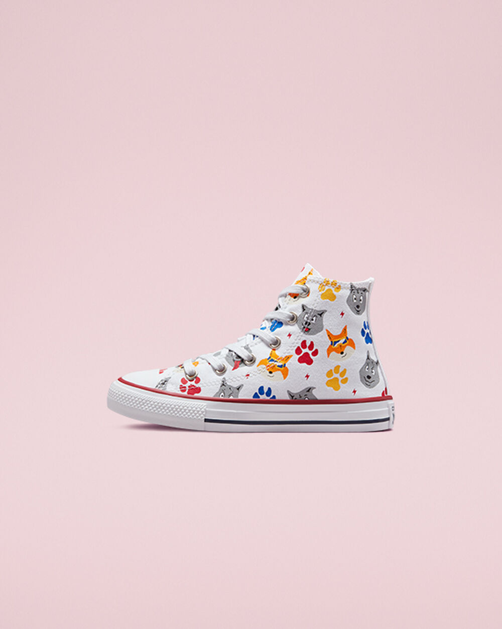 Converse Chuck Taylor All Star Sneakers Pojke Vita Mörkröda Marinblå | REA-987158