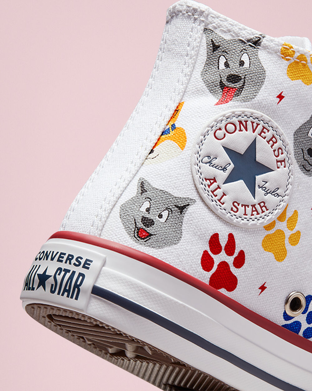 Converse Chuck Taylor All Star Sneakers Pojke Vita Mörkröda Marinblå | REA-987158