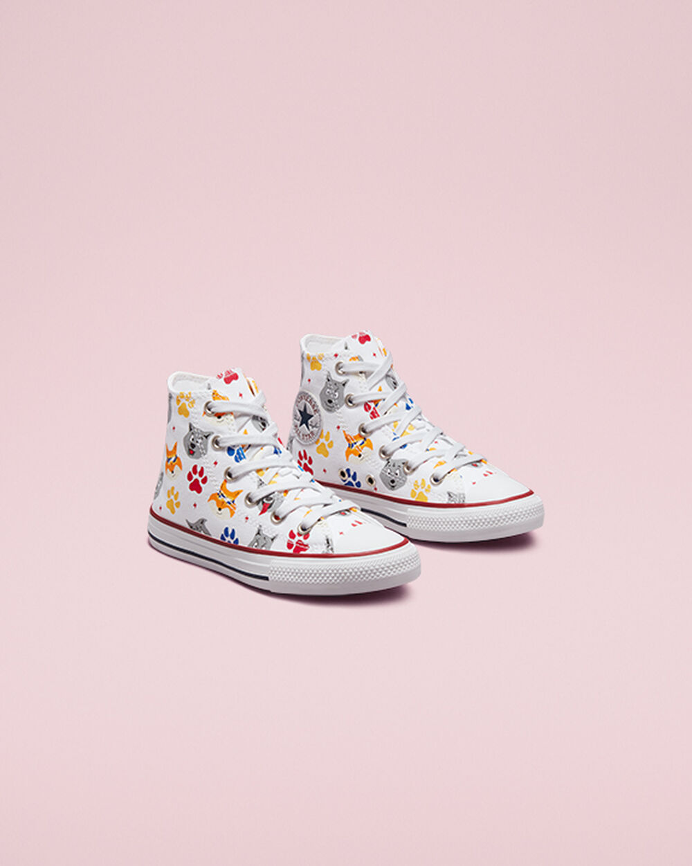 Converse Chuck Taylor All Star Sneakers Pojke Vita Mörkröda Marinblå | REA-987158