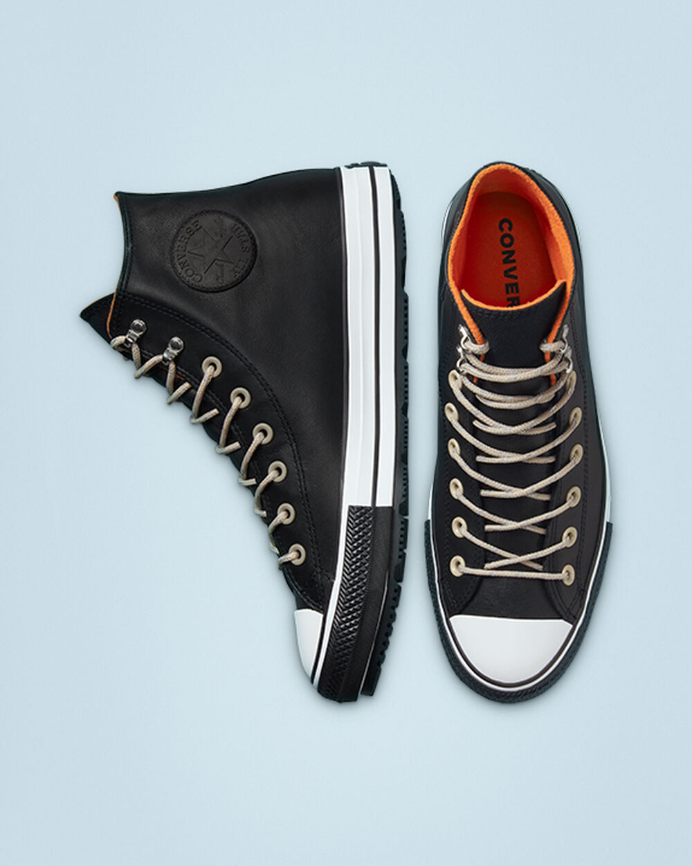 Converse Chuck Taylor All Star Vinterkängor Dam Svarta Vita Svarta | REA-091438