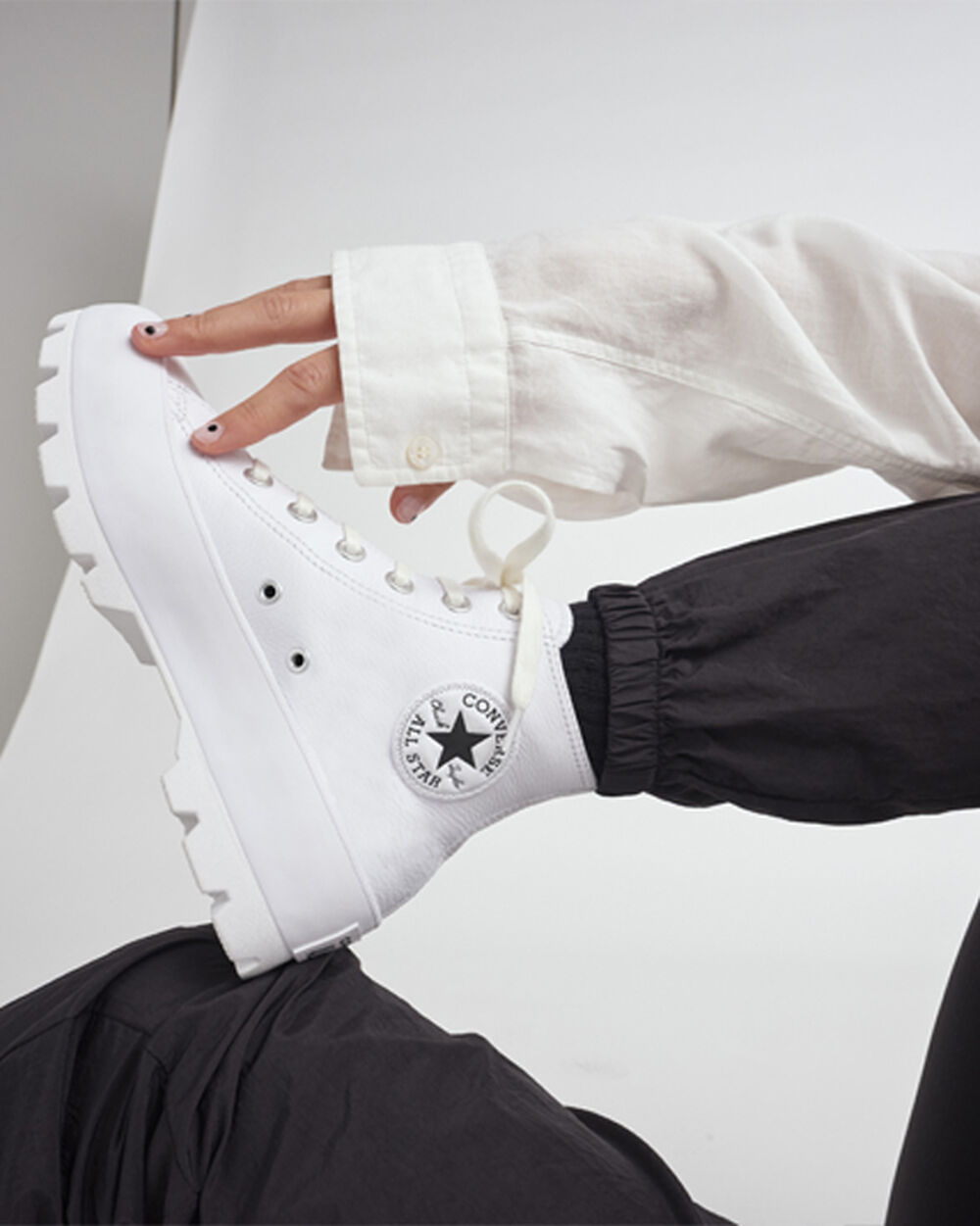 Converse Chuck Taylor All Star Vinterkängor Dam Vita Svarta Vita | REA-691858